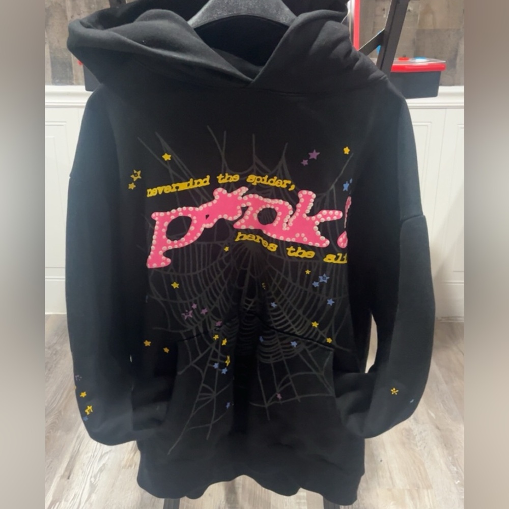 Sp5der hoodie black